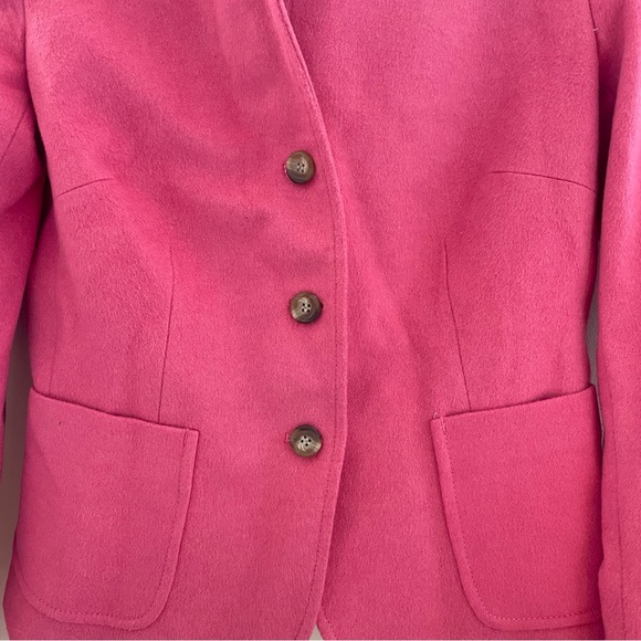 J. Crew Women’s Pink Wool Blazer Size Small - Picture 5 of 9